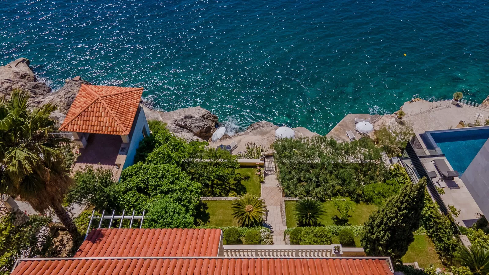 Luxury seafront Villa Simona near Dubrovnik