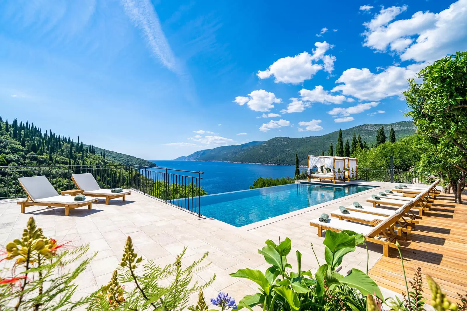 Luxusvilla mit Pool zu vermieten in Molunat, Dubrovnik