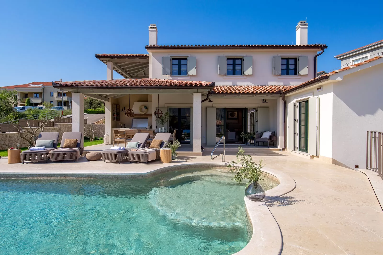 Luxury Villa Leucolea with beautiful pool on the island of Cres