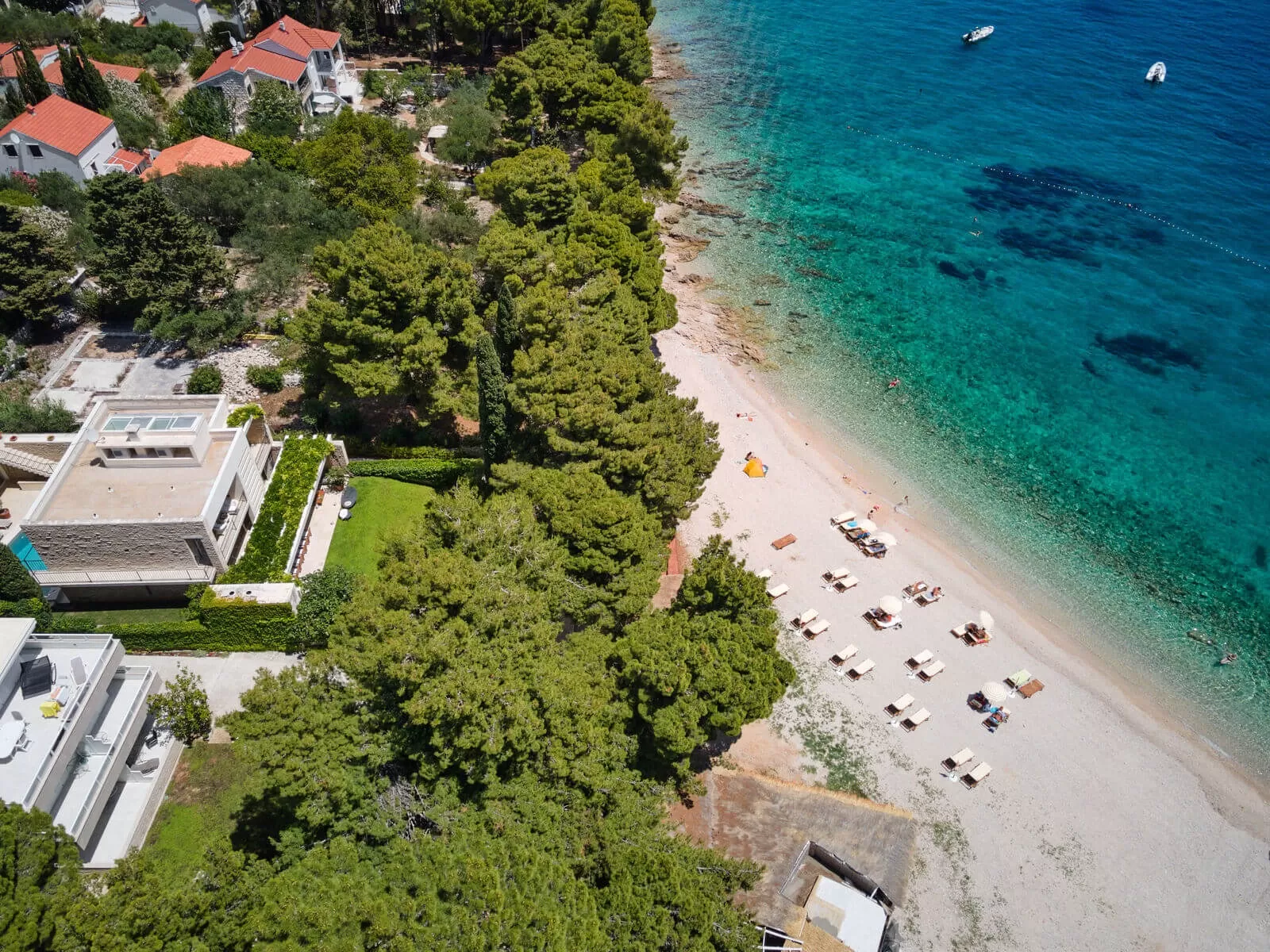 Luxury seafront Villa Petra is located on the island of Brač