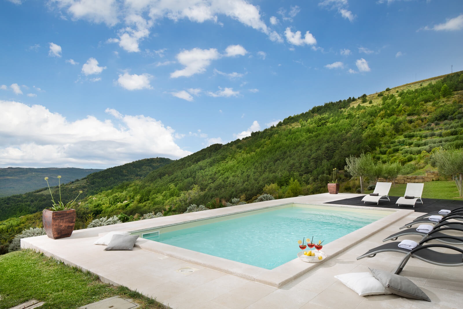 Luxury and unique Villa Cinema with beautiful swimming pool and amazing panoramic view near Motovun, Istria