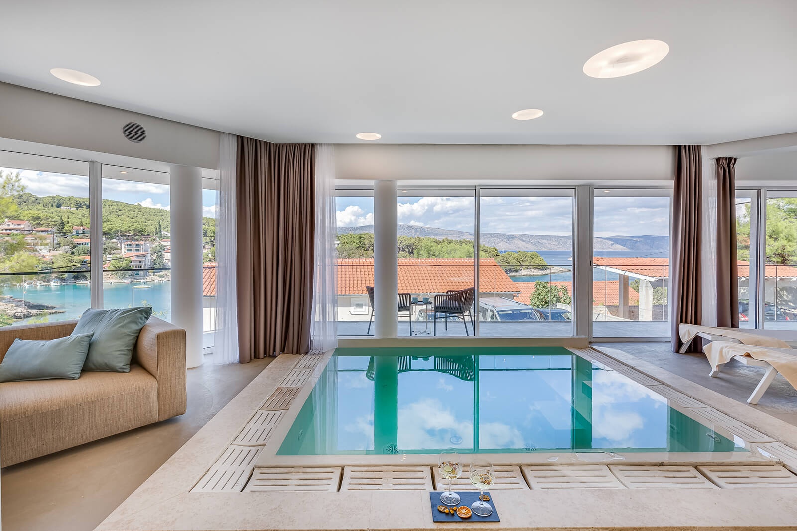 Luxury and unique Villa Estate Da Noi with magical indoor pool on island of Hvar